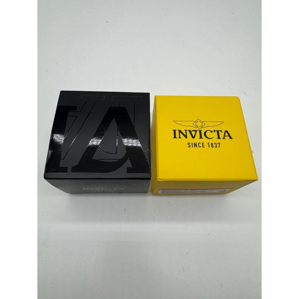 Invicta Racing Vaulthan Mens Watch 44mm Red White Skeleton Dial Silicone Strap